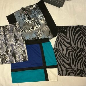 BUNDLE • XL Women’s Stretch Skirts • One Step Up / No Boundaries / City Couture